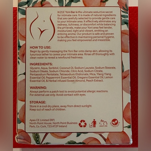 2 PCS Yoni Intimate Soap Bar for Women Ph Balance, Natural Yoni Peach Scent - Picture 5 of 8